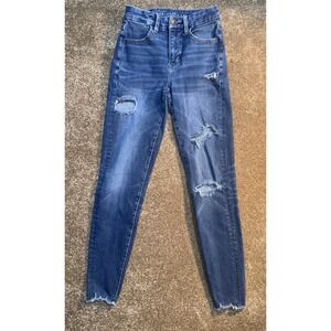 American Eagle Curvy High Rise Jegging The Dream Jean - Sz 00 Regular